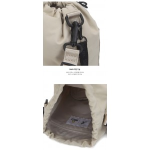 Kangol x Smiley Drawstring Bag- Light Beige 8010